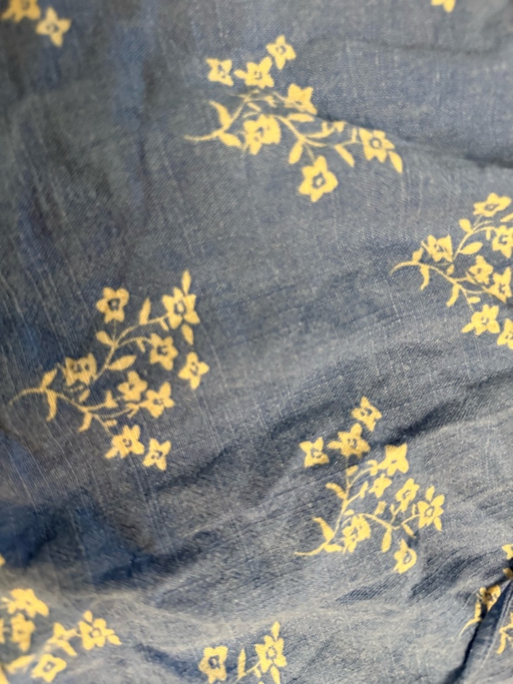 H&M Blue Floral Spaghetti Strap Crop Top - Picture 5 of 6